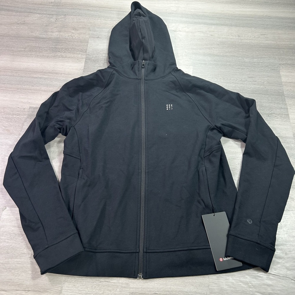 NEW Lululemon City Sweat Hoodie Mens Medium Black Performance LM3CBZS +